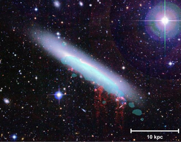 ͼλŮϵŵϵNGC 4330ѹΪɫ֣ɫ͸ʾγ